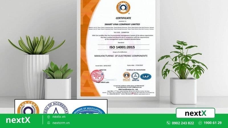 KNA Certification được NextX triển khai phần mềm quản lý khách hàng hiệu quả