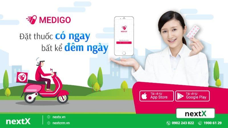 NextX giải quyết bài toán quản lý kinh doanh cho nhà thuốc Online Medigo